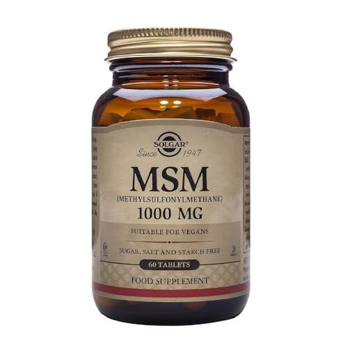 Solgar | MSM 1000 mg (Metil Sulfonil Metano) | 60 Comprimidos