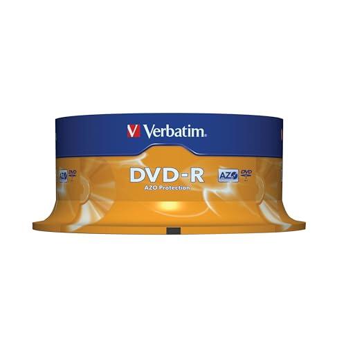 Verbatim 43522 - DVD-R (pack 25 unidades), color plateado
