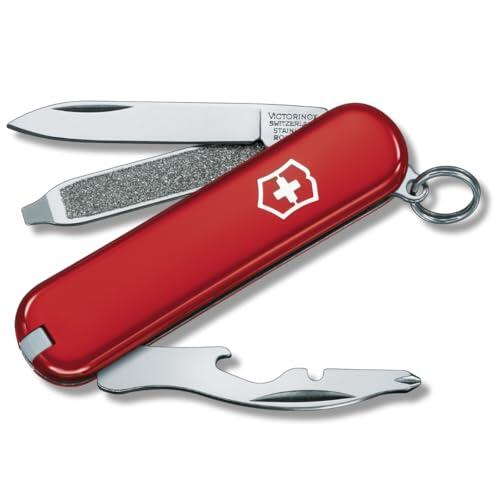 Victorinox Rally, Navaja Multiuso Suiza, Cuchillo bolsillo, Regalo, 9 Funciones, Hoja pequeña, Pela cables