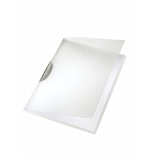 LEITZ 41750185 - Dossiers CLASSIC PP rígido clip plástico DIN A4 capacidad 30 hojas color clip gris