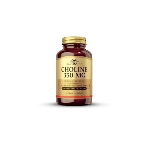 Solgar Colina 350 Mg Cápsulas Vegetales, 100 Unidades