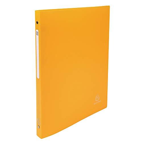 Classeur 4 anneaux 15 mm polypropylene opaque (avec etiquette de dos) - a4