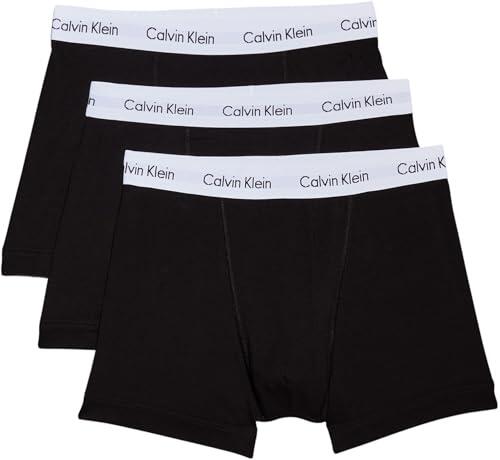 Calvin Klein Calzoncillos bóxer Hombre Pack de 3 Trunks Ropa Interior, Negro (Black), L