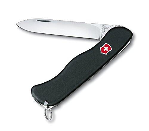 Victorinox Sentinel, Navaja Multiuso Suiza, Cuchillo bolsillo, Regalo, 4 Funciones, Hoja grande, Alfilerzette, Bloqueable