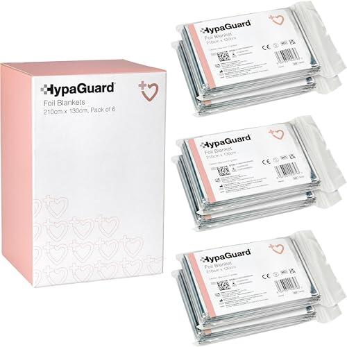 Safety First Aid Group HypaGuard - Manta de Supervivencia (6 Unidades)