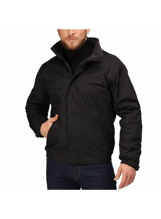 Regatta Dover Chaqueta Bomber con Aislamiento Impermeable y Forro Polar, Hombre, Negro (Black Ash), M