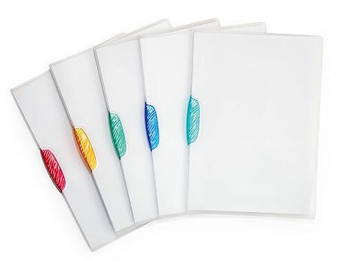 Durable 226000 Carpeta con clip Swingclip, hecho de PP, hasta 30 hojas A4, surtido, paquete de 25
