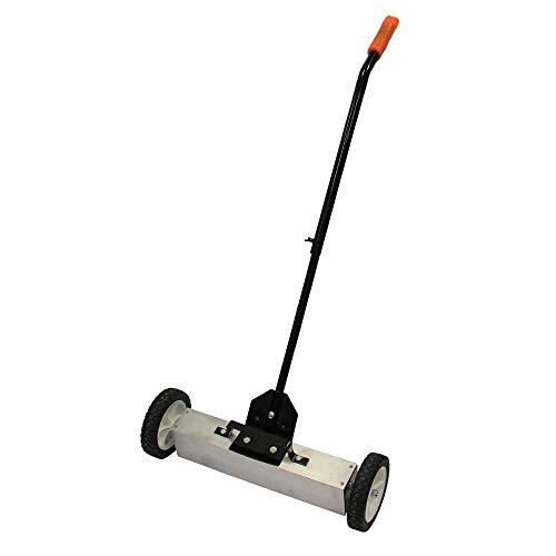 La Barredora Magnética Barre Objetos Ferrosos, Uñas, Tornillos Rápidamente Con Liberación Conmutable Para Una Fácil Limpieza - 22 "De Ancho