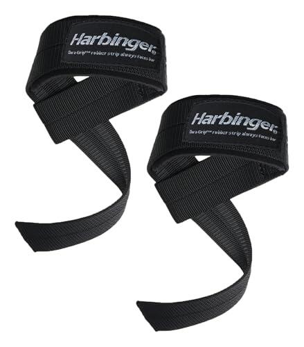 Harbinger Big Grip Padded Lifting Straps Big Grip Padded Lifting Straps, Unisex Adulto, Black, Standard