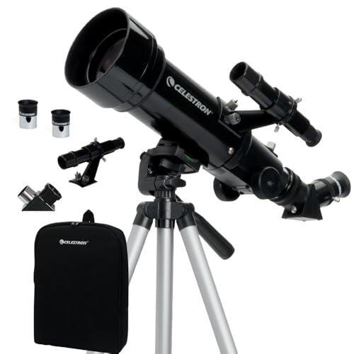 Celestron 21035 Travel Scope 70 Portable Refractor Telescope Kit with Backpack, Black