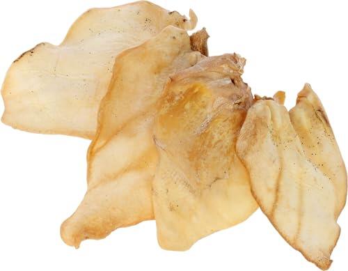 Kerbl Pet Orejas de Ternera Pet, Snacks y premios para Perros, Paquete de 10, 200 g, masticables Naturales, para Perros de Todas Las Razas, Bajos en Grasa Bajo Olor