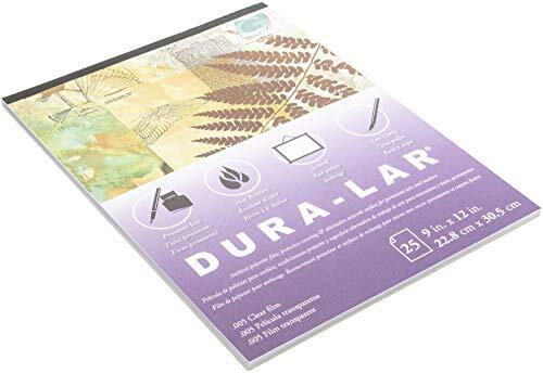 Grafix P05DC0912 - Bloc de 25 Unidades, 22,8 x 30,5 cm, película Ultra Transparente de 0,5 Pulgadas, Alternativa de Acetato, Superficie Brillante para revestimientos, Plantillas, separación de