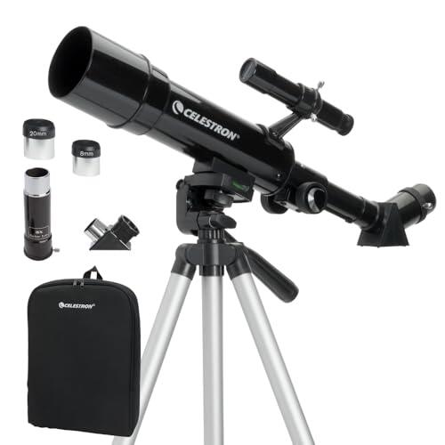 Celestron 21038 Travel Scope 50 Portable Refractor Telescope Kit with Backpack, Black