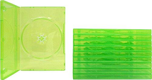 10 Cajas de Repuesto estándar vacías para Xbox 360, Color Verde translúcido, #DVBR14XBOX