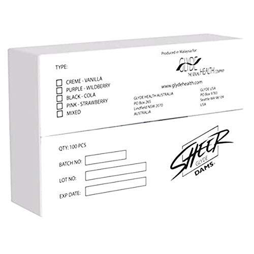 Glyde 100 Digits Dentales Sheer Negro/Cola