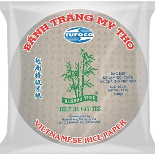 BAMBOO TREE Papel de Arroz 16 cm, Redondo (1 X 340 GR)