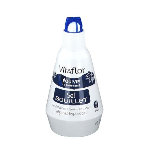 Vitaflor Bouillet Sal | Sal Dietética Para Dietas Bajas en Sal | Salero económico: 240 gr