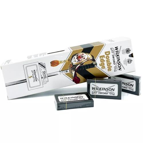 Wilkinson Sword 100 Hojas Doble Filo - Double Edge Megapack Recambios Cuchillas de Afeitar Acero Inoxidable para Afeitado Clásico, Afeitado Manual Masculino, Cuchillas Para Hoja De Barbero