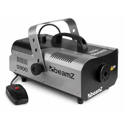 BeamZ S900 - Máquina de humo con control remoto para eventos y espectáculos | Máquina de calidad, densidad de humo ajustable, gran capacidad de niebla, para Halloween y fiestas temáticas