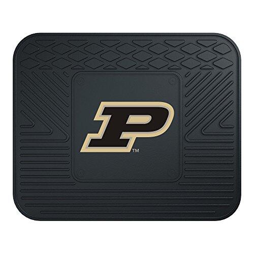 FANMATS 11785 Purdue University Boilermakers Tapete Trasero de Vinilo Resistente para Uso General, Negro, 14 x 17 Pulgadas