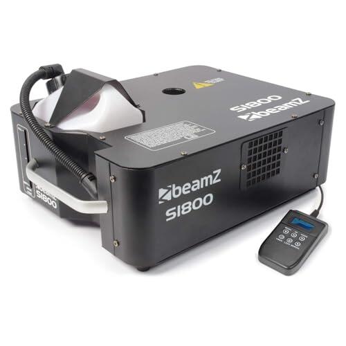 BeamZ S1800 - Máquina de humo 1800W con DMX para fiestas y eventos | 1800W de potencia, control DMX, calentamiento rápido y gran salida de humo, para DJs, eventos y escenarios
