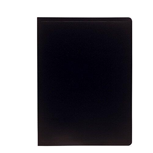 Exacompta 8581E - Carpeta de 80 fundas PVC, A4, color negro