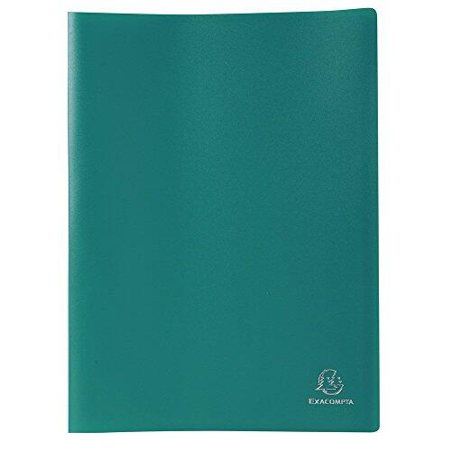 Exacompta 8543E - Carpeta de 40 fundas PVC, A4, color verde