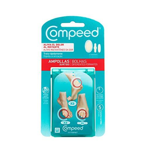 COMPEED® Ampollas Surtido / dolor inmediato y alivio de presión / protección contra la fricción (5 Ampollas)