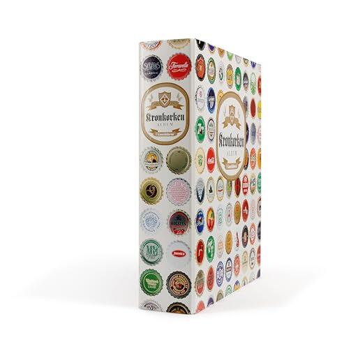 Leuchtturm 314779 Álbum para Tapones Corona - Álbum de colección para 210 Tapones Corona Usados Incl. 5 Fundas Compart