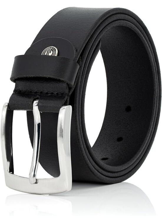 Lindenmann - Cinturón para vaqueros XXL, 4 mm, de cuero de búfalo, cintura de los hombres 170 cm