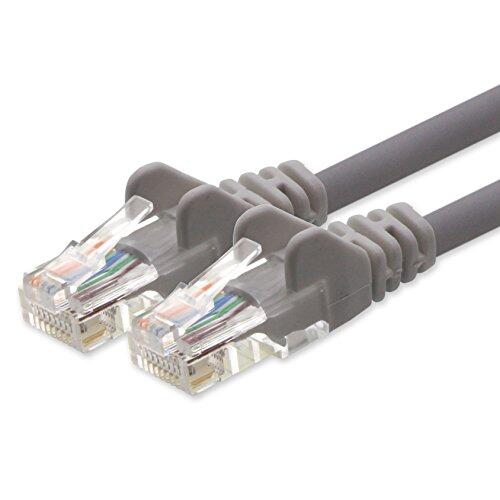 1aTTack.de Cat5e UTP Cable de red LAN 1x 10m RJ45 Ethernet gris