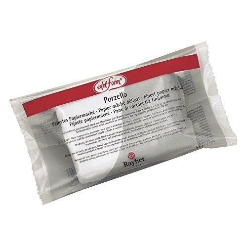 Rayher 3450000 Pasta de Papel Porzella, Blanco Porcelana, 400 g.