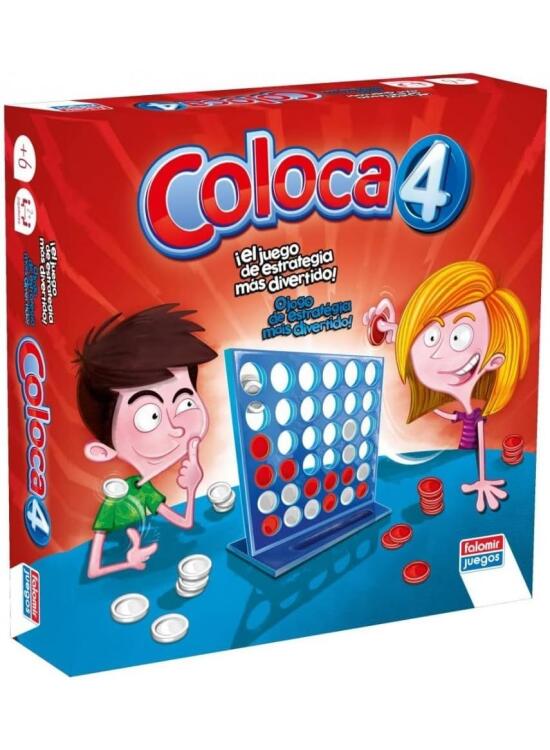 Falomir - Juego de Mesa Coloca 4 | Estimula Pensamiento Lógico | Refuerza Atención y Estrategia | para 6 Años en Adelante | Juega en Familia