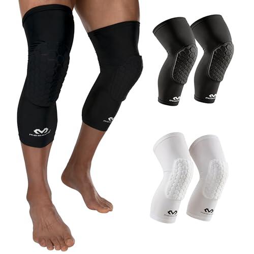 McDavid – 6446R – Media de compresión – Hexpad – Unisex adulto – Rodilleras deportivas –Previene lesiones de impacto – Muy Elásticas – Deportes Indoor – Negro - M