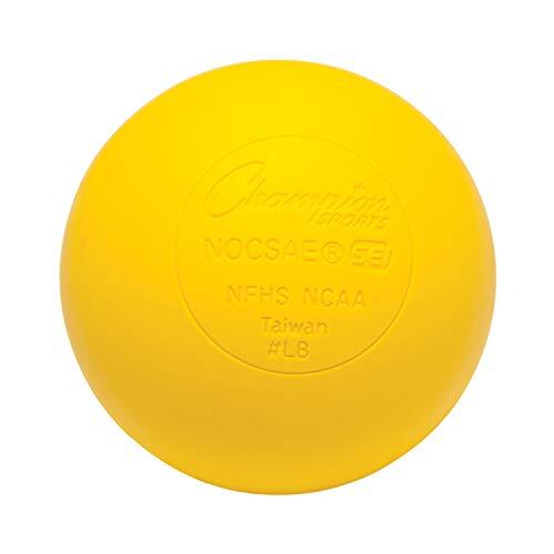 Champion Sports LBY - Pelota de Lacrosse Unisex, Color Amarillo, 1