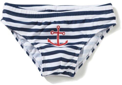 Playshoes UV Protection Swimming Trunks Bañadores, Multicolor (White), 110-116 para Niños