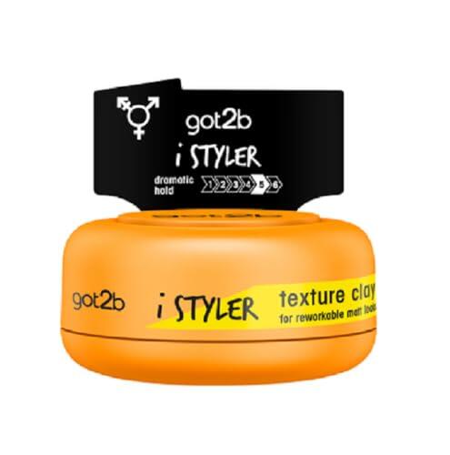 Got2b - Arcilla Texturizante iStylers, 75 ml, Estilo personalizado, Con efecto mate, Fuerte fijación