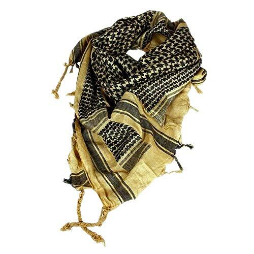 Mil-Tec Shemagh – Bufanda – Hombre, caqui/negro, 110x110 cm