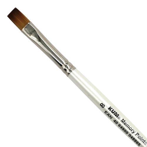 Kum Memory Point Brushes FL - Brocha Plana #8