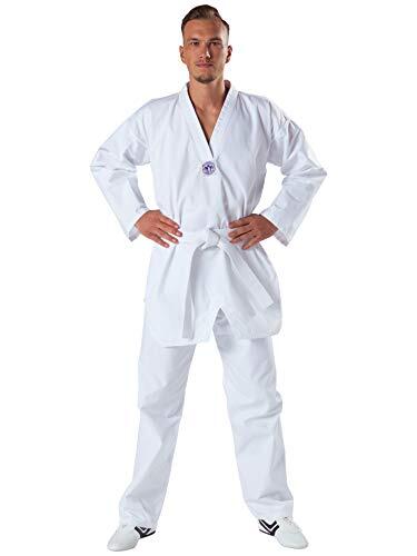 KWON Kampfsportanzug Taekwondo Song - Traje Completo de Artes Marciales (160 cm, Uniforme), Color Blanco, Talla DE: 160 cm