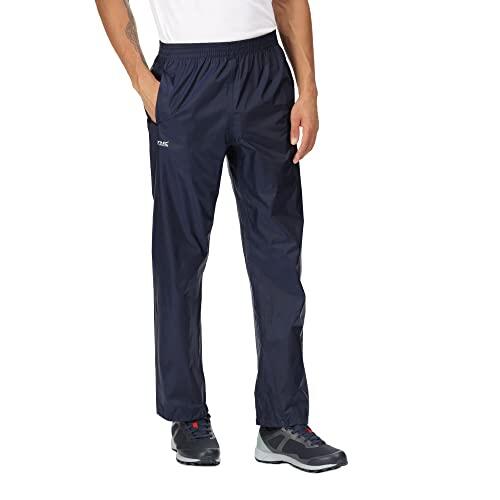 Regatta Waterproof - Pantalones para Hombre, Azul, L (RMW149)