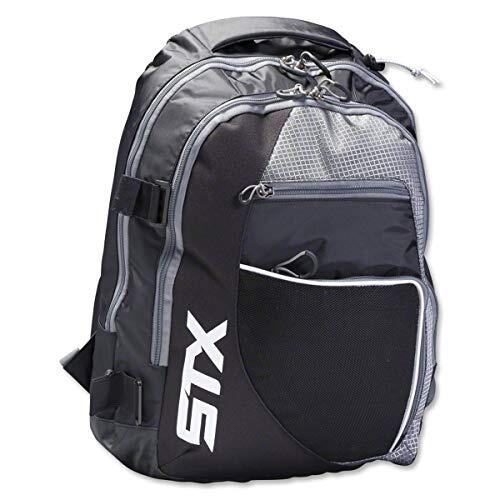 STX Lacrosse AS BPSD BK/XX Sidewinder - Mochila de lacrosse, color negro