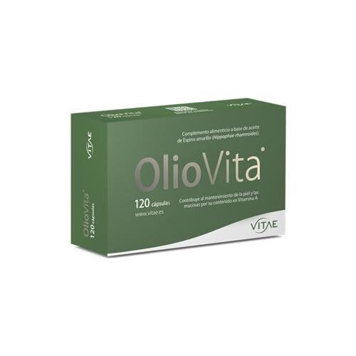 Vitae – Oliovita 120 cápsulas | Espino Amarillo Rico en Omega-7 | Omega 3-6-9 y Vitaminas A+E | Hidratación y Nutrición de Piel y Mucosas | Apoyo en Sequedad y Menopausia