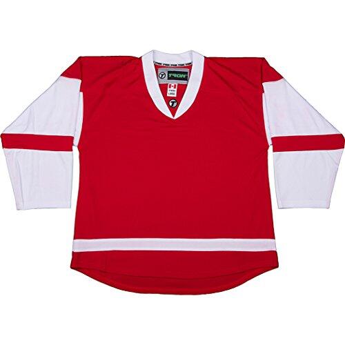 TronX DJ300 - Camiseta de hockey sobre hielo, para personas mayores (DE/NL/SE/PL, alfanumérico, M, regular, regular, Detroit Red Wings - rojo), Detroit Red Wings Rojo