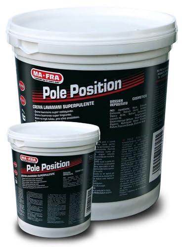 Ma-Fra, Pole Position, Crema Lavamanos blanca Profesional Superlimpieza, Elimina la Suciedad Persistente, Elimina los Restos de Aceite y Grasa de Manos y uñas, Suave con la Piel, Tamaño 1 kg