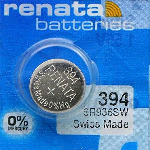 Renata/Swatch Group - Pila botón óxido de Plata 394 Renata 1.55V 84mAh - Blister(s) x 1