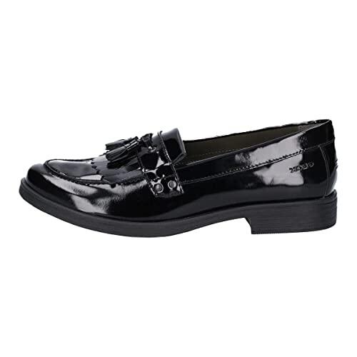 Geox Jr Agata A, Mocasines para Niña, Negro (Black), 37 EU