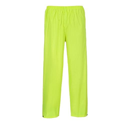 Portwest Pantalones Para Lluvia Classic, Tamaño: 5XL, Color: Amarillo, S441YER5XL