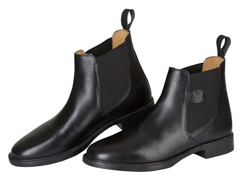 Covalliero Botines de Montar de Cuero Classic, Botas de Montar, par, 38, Negro, Cuero, Unisex