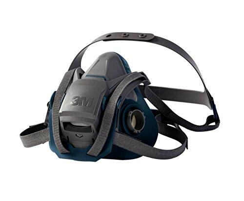3M 6502QL - 6502 Media Máscara 6500 QL Mediana (silicona), Negra